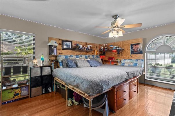 Bedroom, Interior, Wood Texture Flooring