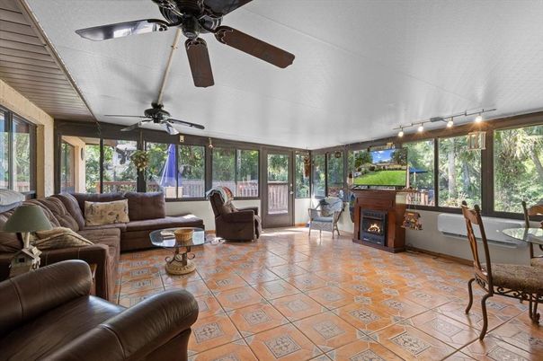 Fireplace, Interior, Living room, Sun Room