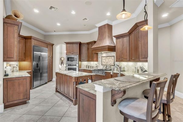 Interior, Kitchen, Pendant Lights, Recessed Lighting, Stainless Steel Appliances
