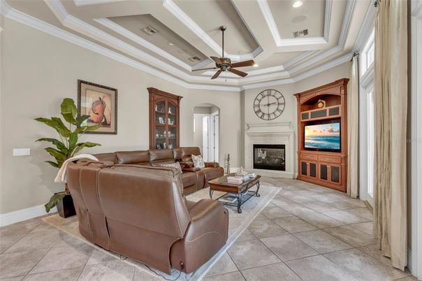 Fireplace, Interior, Living room, Recessed Lighting