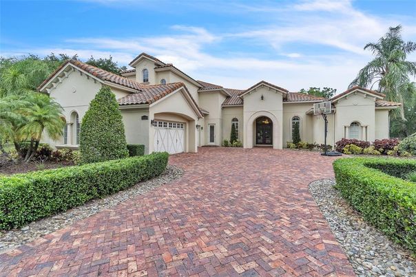 Attached, Backyard, Exterior, Facade, Spanish Mediterranean
