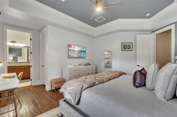 Bedroom, Interior, Wood Texture Flooring