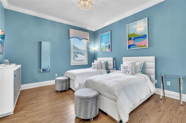 Bedroom, Interior, Wood Texture Flooring