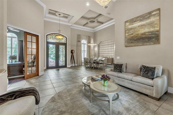 Dining room, Interior, Living room, Pendant Lights, Recessed Lighting