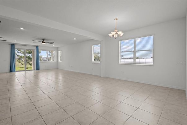 Chandelier, Empty room, Interior, Recessed Lighting