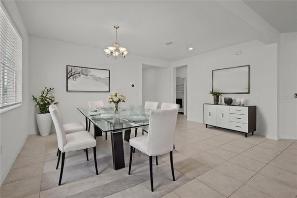 Chandelier, Dining room, Interior, Recessed Lighting