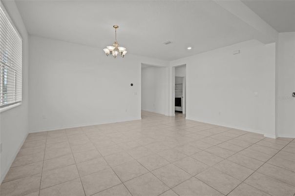 Chandelier, Empty room, Interior, Recessed Lighting