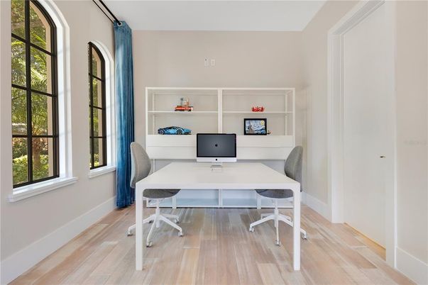 Home Office, Interior, Wood Texture Flooring