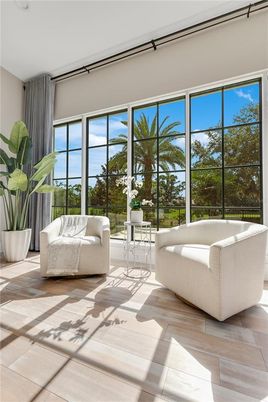 Interior, Sun Room, Water, Wood Texture Flooring