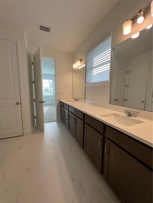 Bathroom, Dual Sink Vanities, Interior, Marble