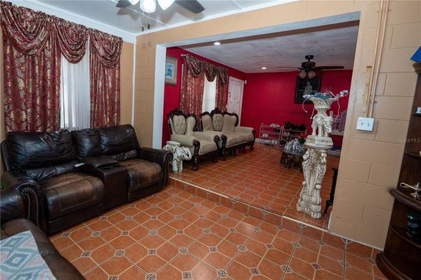 Interior, Living room, Recessed Lighting