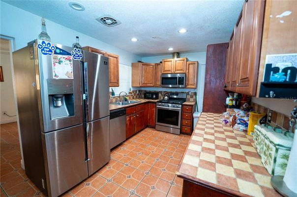 Interior, Kitchen, Recessed Lighting, Stainless Steel Appliances