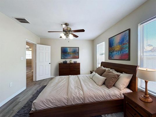 Bedroom, Interior, Wood Texture Flooring
