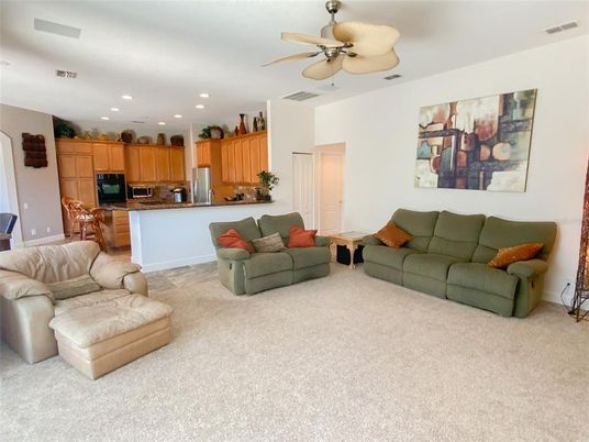 Dining room, Interior, Kitchen, Living room, Recessed Lighting, Stainless Steel Appliances