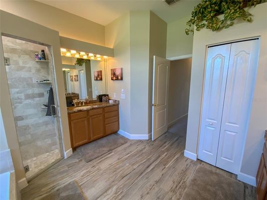Bathroom, Interior, Wood Texture Flooring