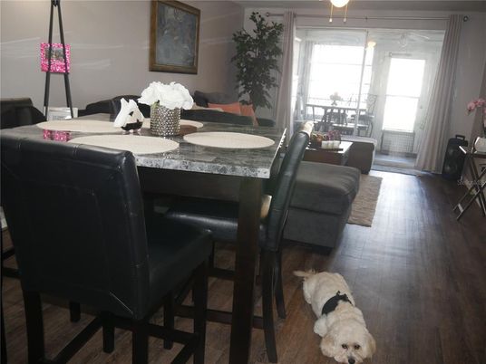 Dining room, Interior, Wood Texture Flooring