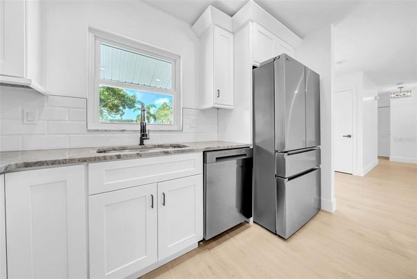 Interior, Kitchen, Wood Texture Flooring