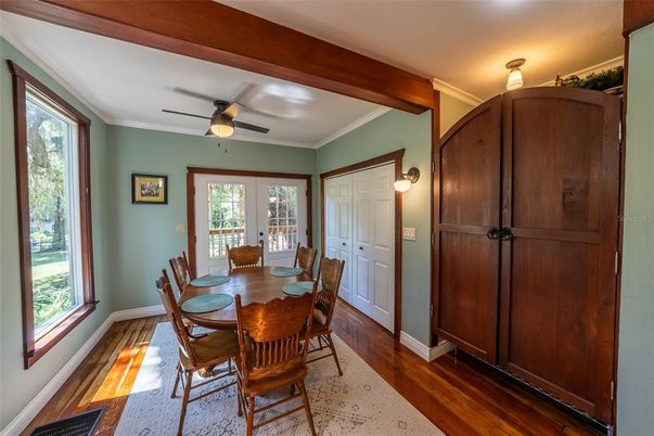 Dining room, Interior, Wood Texture Flooring