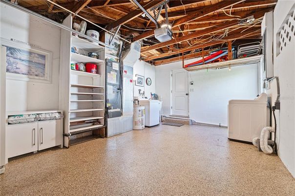 Interior, Washer, Wooden Beams, Wooden Ceilings