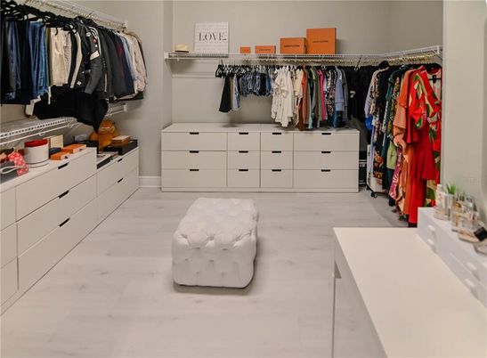 Interior, Walk-in Closets, Wood Texture Flooring
