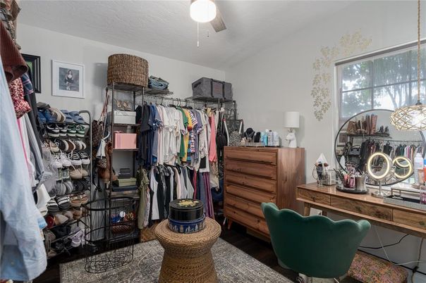 Interior, Walk-in Closets, Wood Texture Flooring