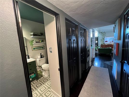 Bathroom, Interior, Wood Texture Flooring