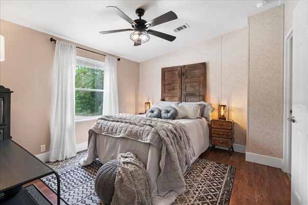 Bedroom, Interior, Wood Texture Flooring