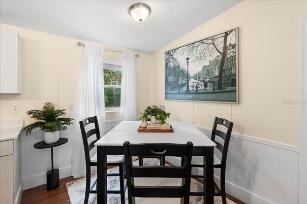 Dining room, Interior, Wood Texture Flooring