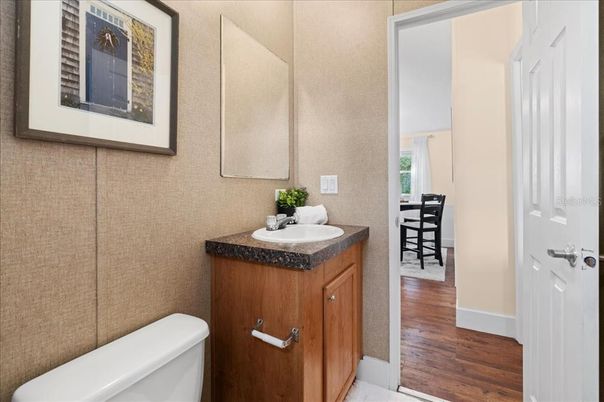 Bathroom, Interior, Wood Texture Flooring