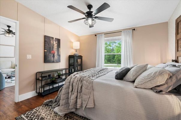 Bedroom, Interior, Wood Texture Flooring