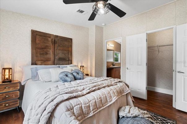 Bedroom, Interior, Wood Texture Flooring