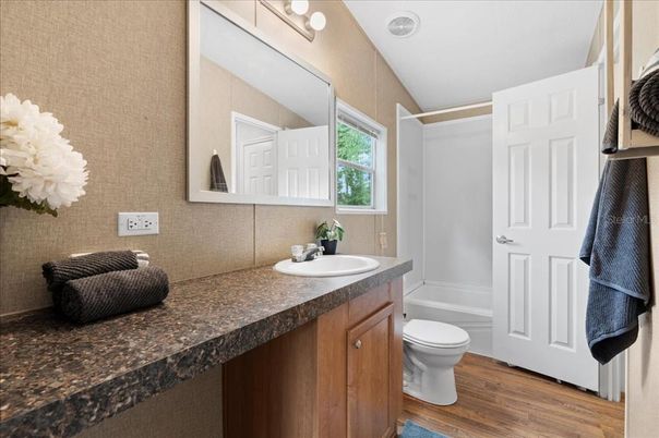 Bathroom, Interior, Wood Texture Flooring