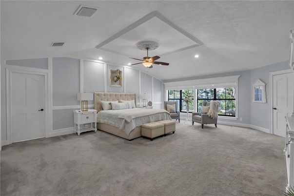 Bedroom, Interior, Recessed Lighting