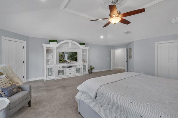 Bedroom, Interior, Recessed Lighting