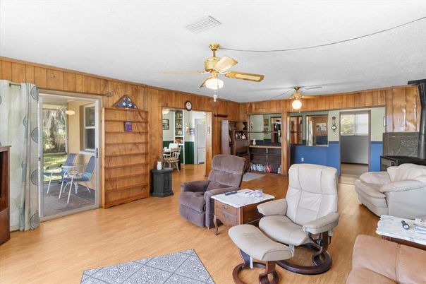 Interior, Kitchen, Living room, Wood Texture Flooring, Wooden Walls