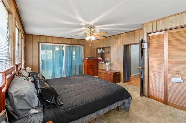 Bedroom, Interior, Wooden Walls