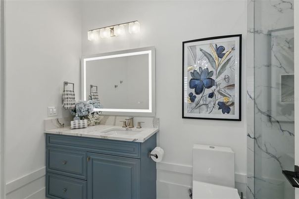 Bathroom, Interior, Marble Walls