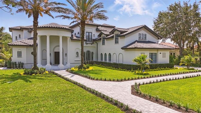 Backyard, Exterior, Facade, Mediterranean