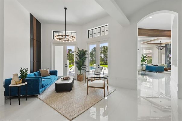 Chandelier, Interior, Living room, Pendant Lights, Recessed Lighting