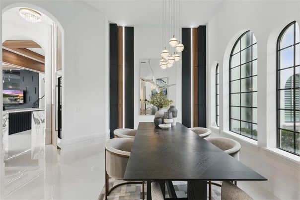 Dining room, Interior, Pendant Lights