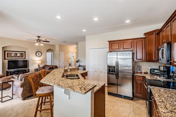 Interior, Kitchen, Living room, Recessed Lighting, Stainless Steel Appliances