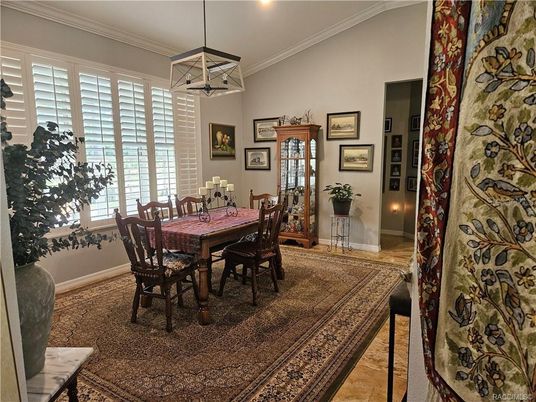Dining room, Interior, Pendant Lights, Recessed Lighting