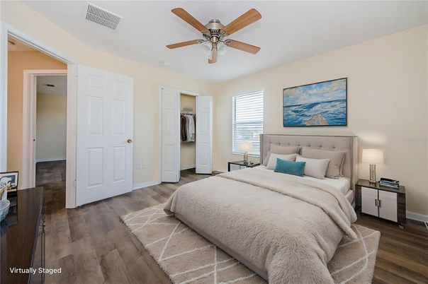 Bedroom, Interior, Wood Texture Flooring