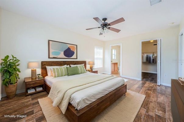 Bedroom, Interior, Wood Texture Flooring