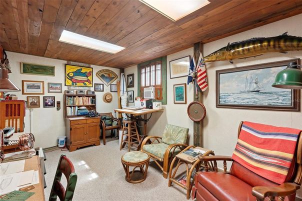 Home Office, Interior, Wooden Ceilings