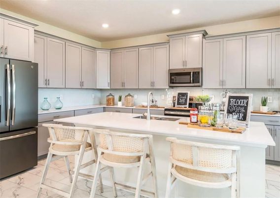 Interior, Kitchen, Marble, Recessed Lighting