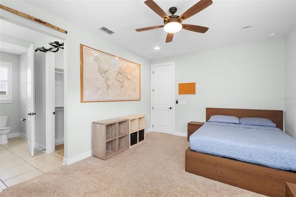 Bedroom, Interior, Recessed Lighting