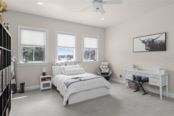 Bedroom, Home Office, Interior, Recessed Lighting