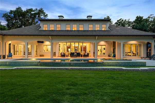 Backyard, Exterior, Facade, Pool, French Provincial