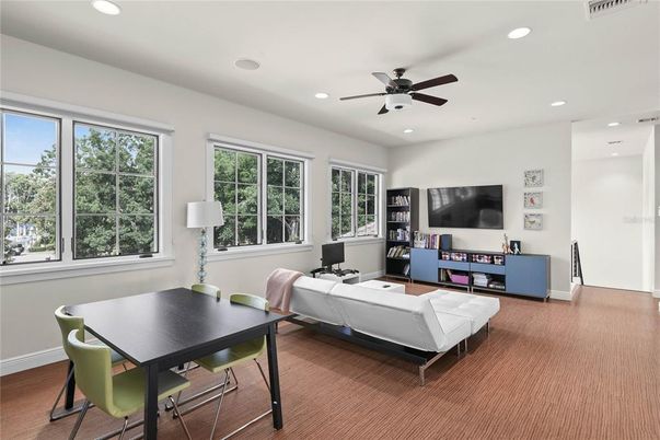 Home Office, Interior, Living room, Recessed Lighting